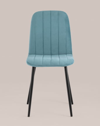 Стул Easy велюр Пыльно-голубой_3